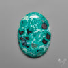 Rare Chrysocolla with Cubic Hematite Inclusions