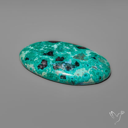 Rare Chrysocolla with Cubic Hematite Inclusions