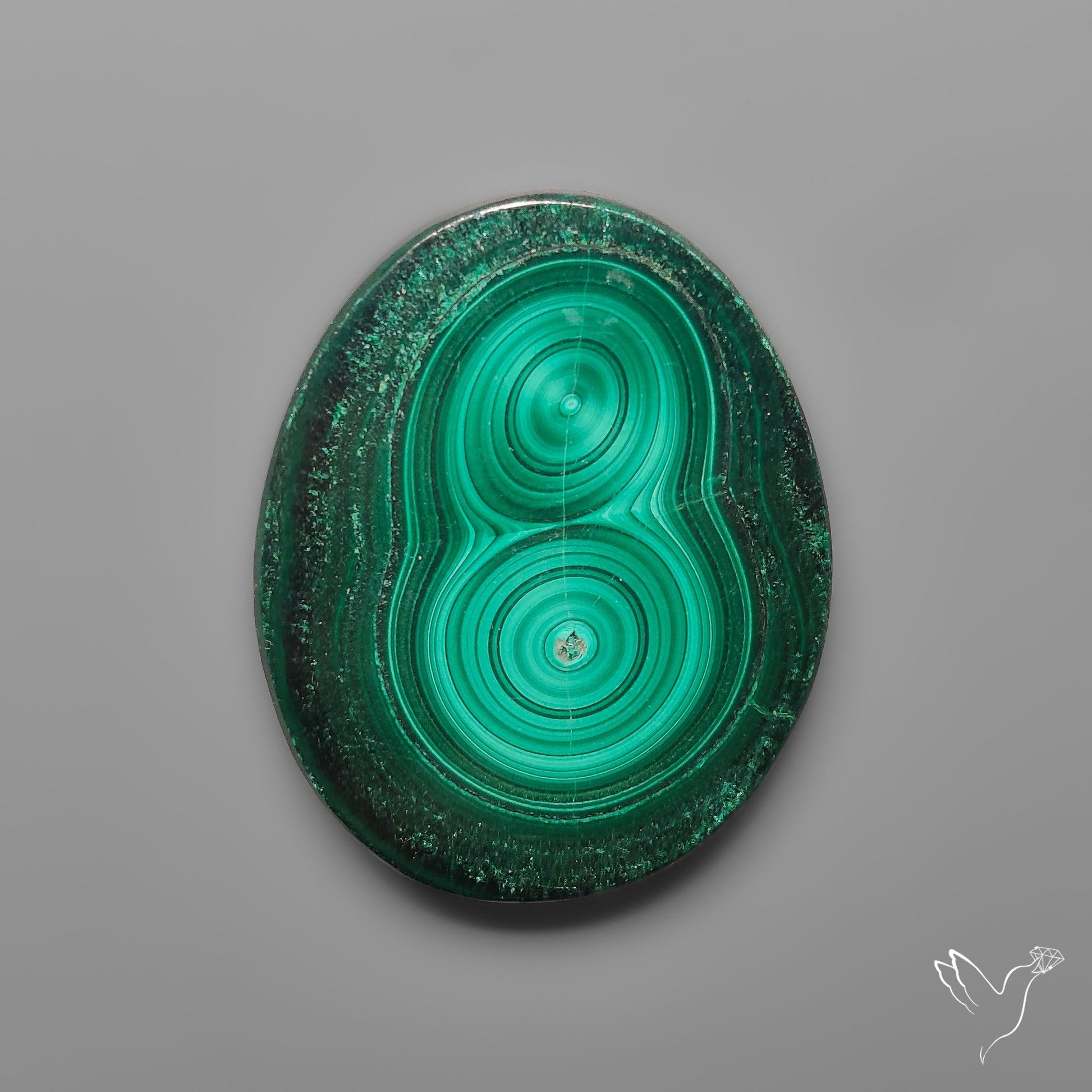 Malachite Stalactite Slice