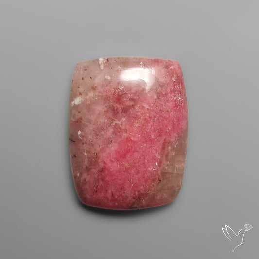 Rhodonite in Quartz Cabochon