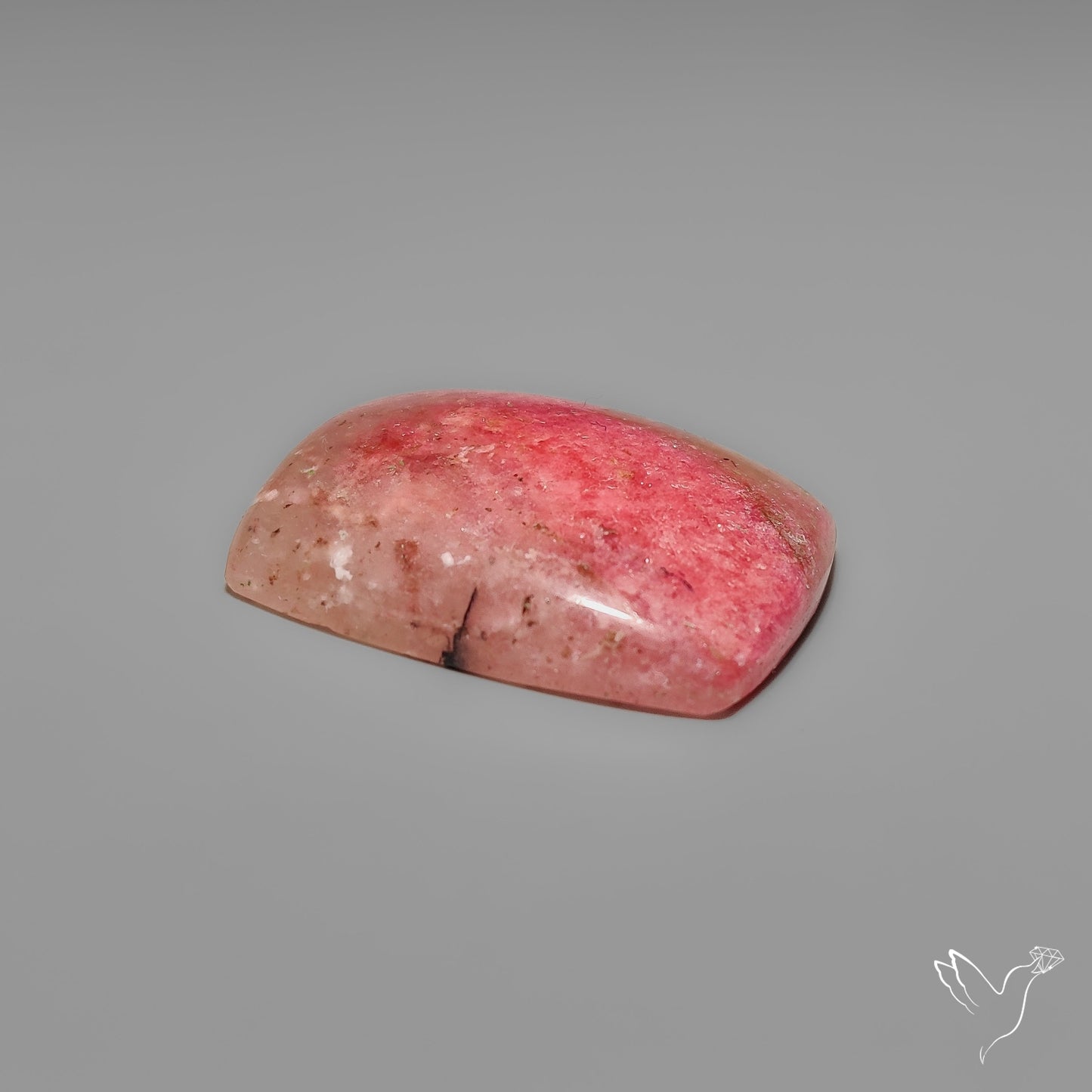 Rhodonite in Quartz Cabochon