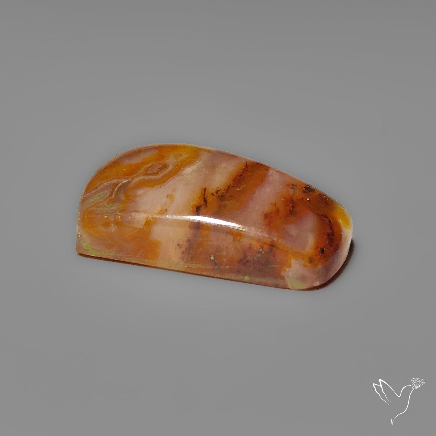 Northridge Plume Agate Cabochon