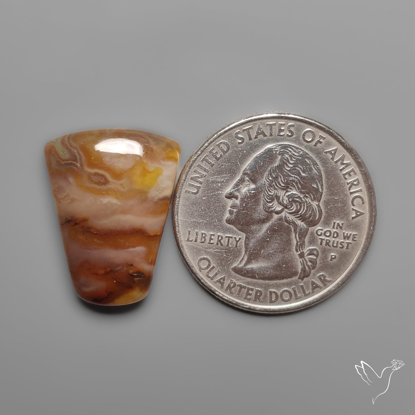 Northridge Plume Agate Cabochon