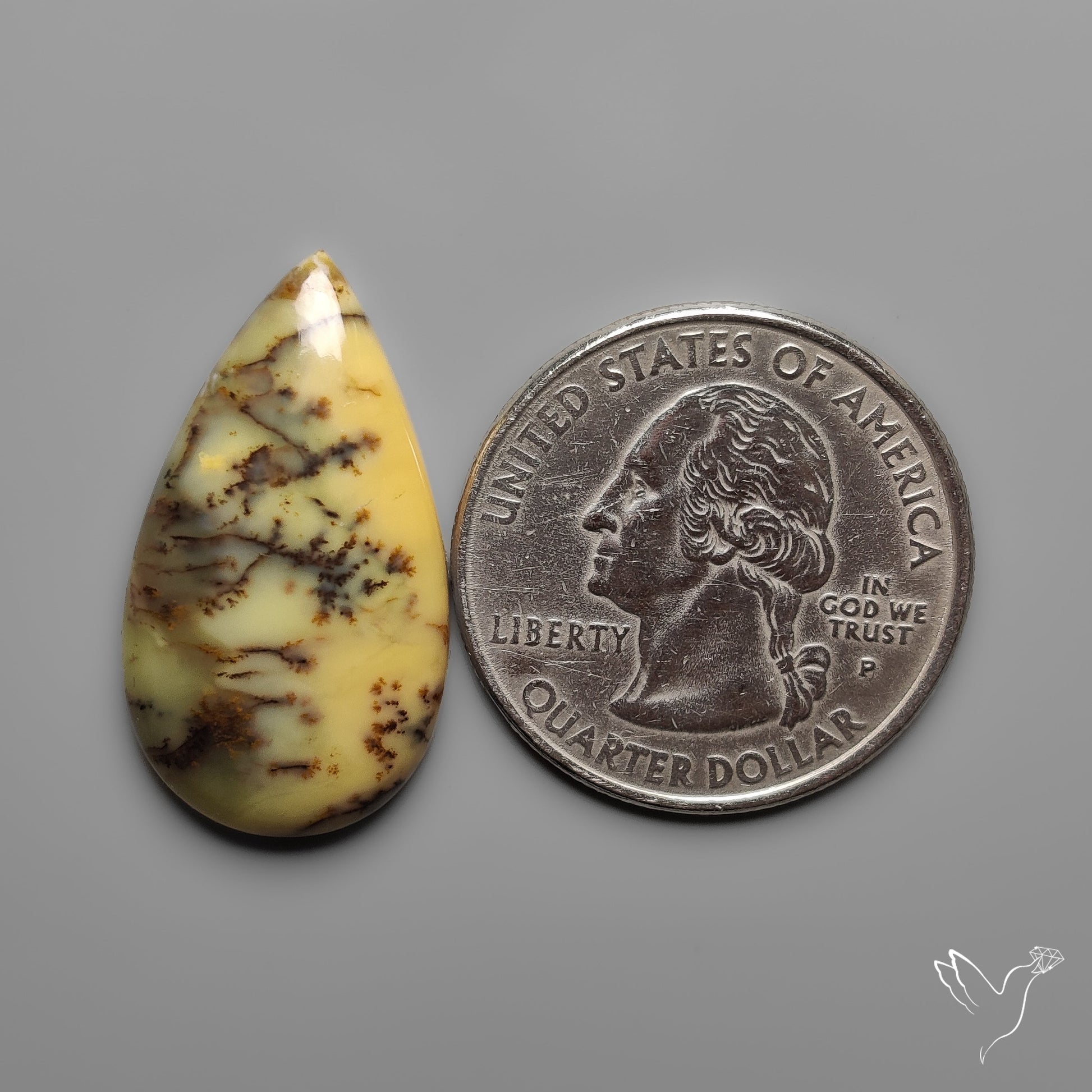 Australian Yellow Dendrtitic Agate