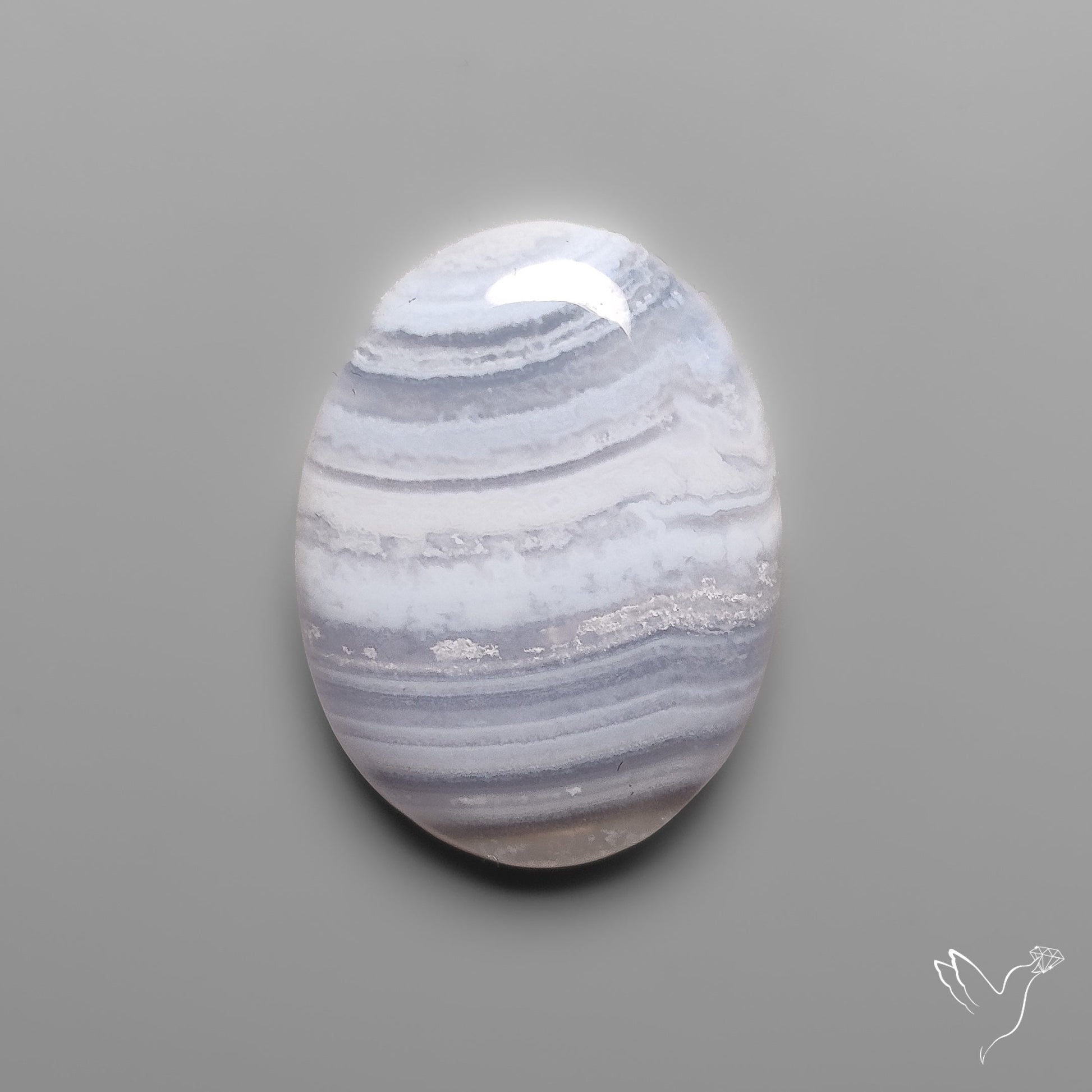 Blue Lace Agate Cabochon