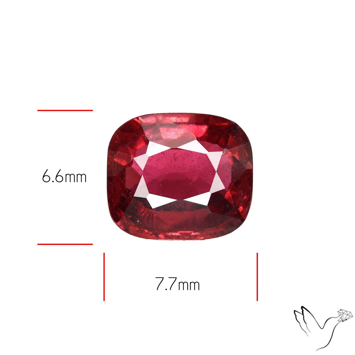 Natural Rubellite Pink Tourmaline Faceted High Grade