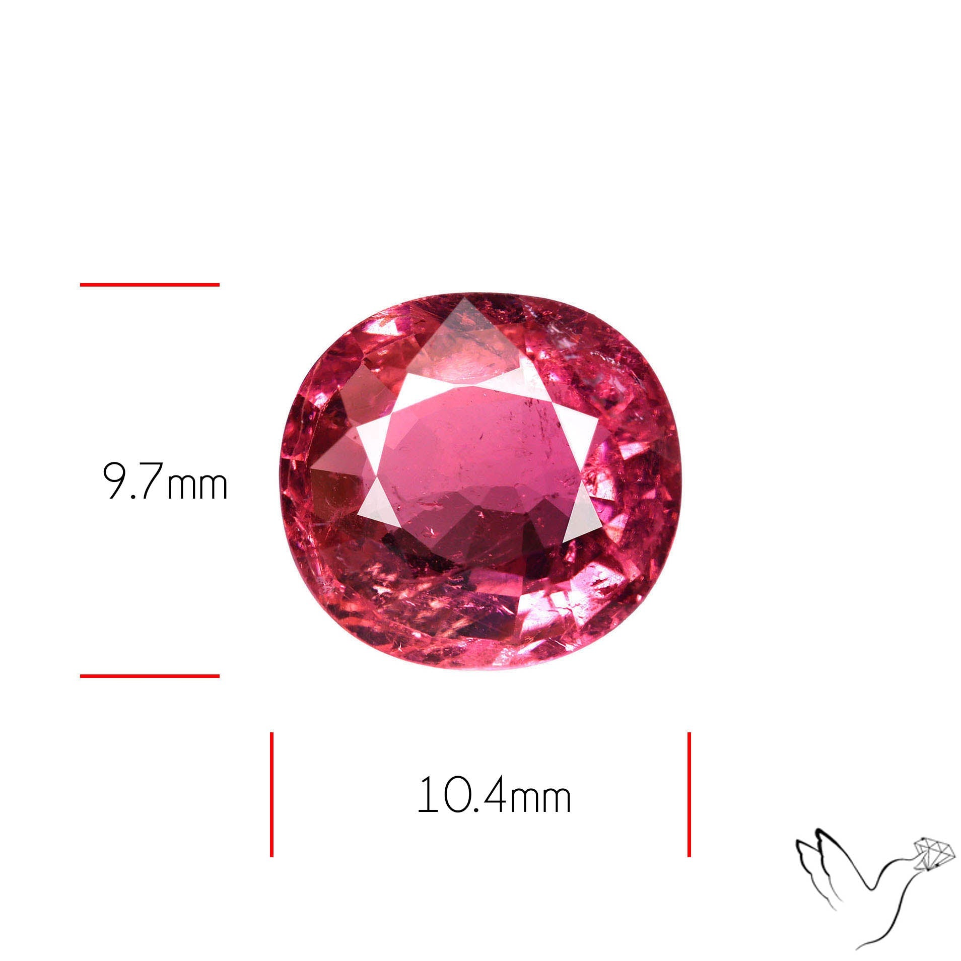 Natural Pink Tourmaline Faceted High Grade Rubellite