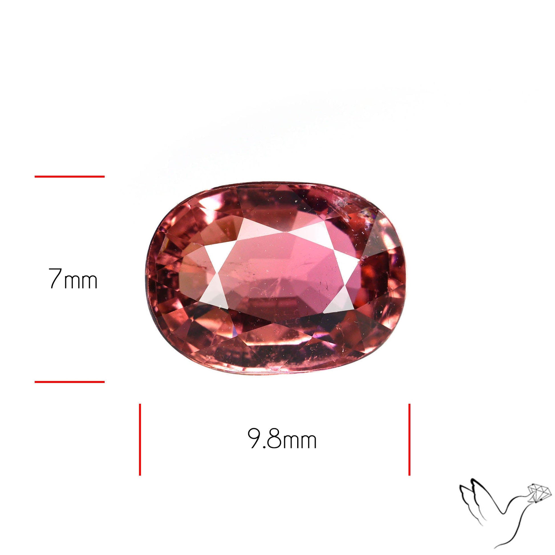 Natural Pink Tourmaline Faceted High Grade Rubellite