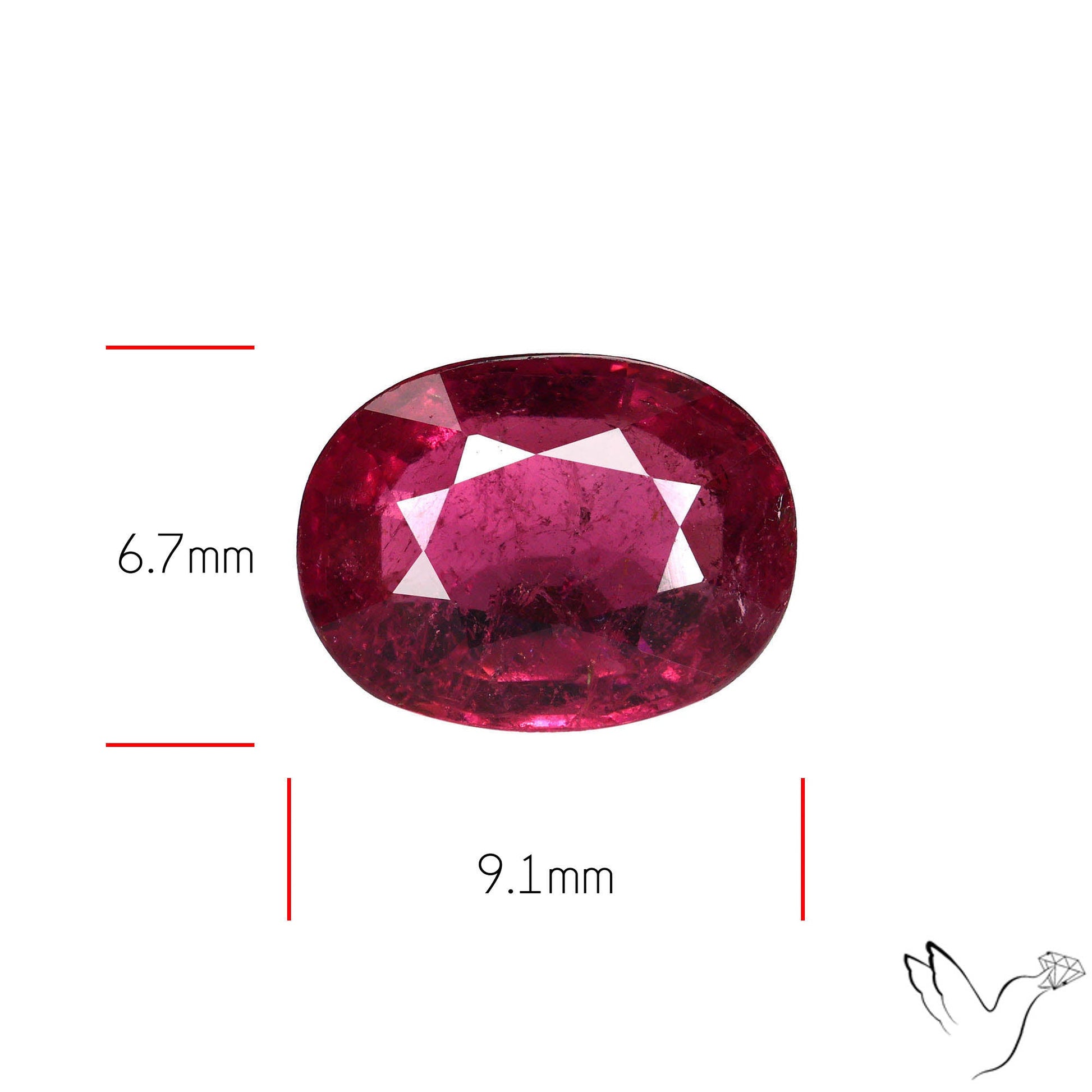 Natural Pink Tourmaline Faceted High Grade Rubellite