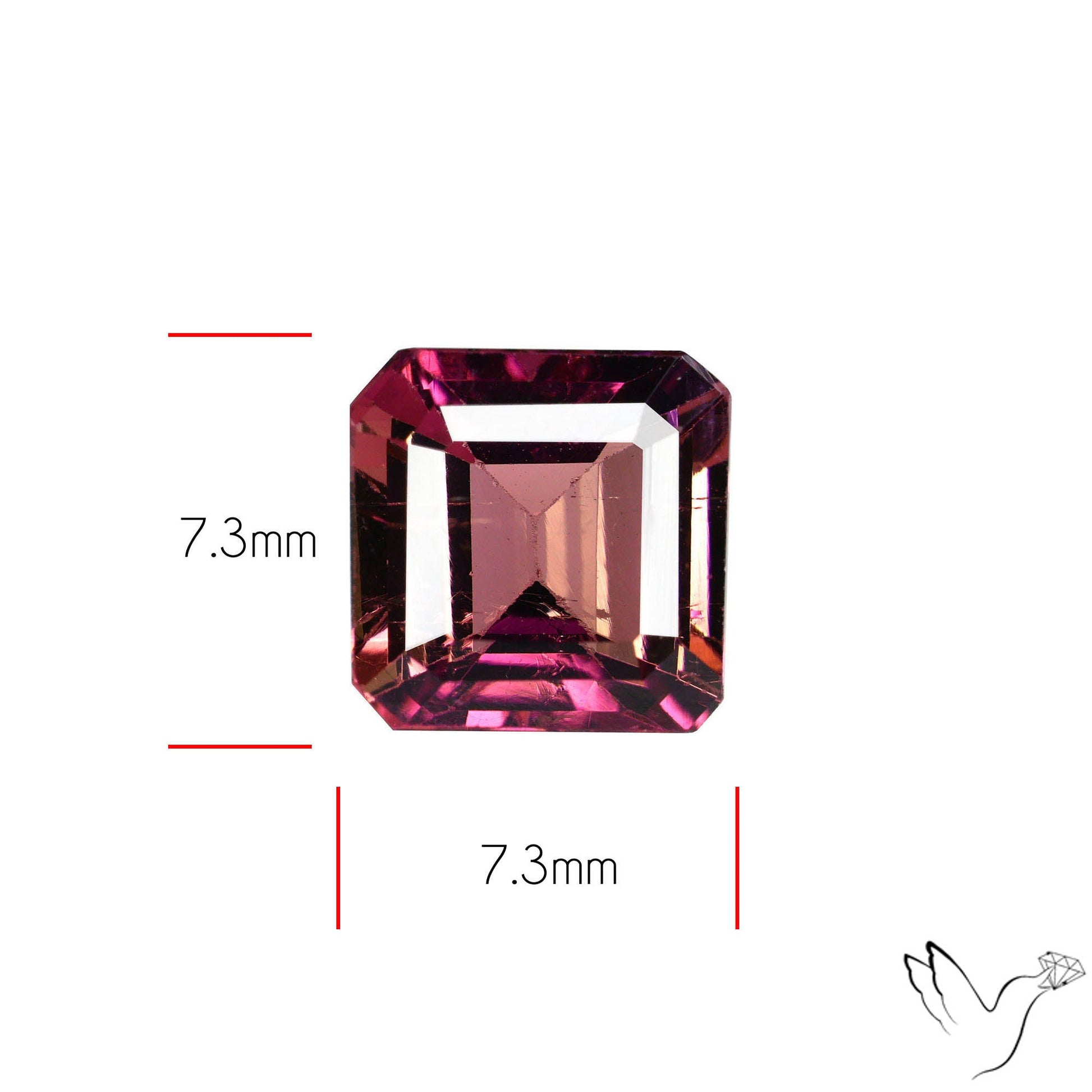 Natural Pink Tourmaline Faceted High Grade Rubellite