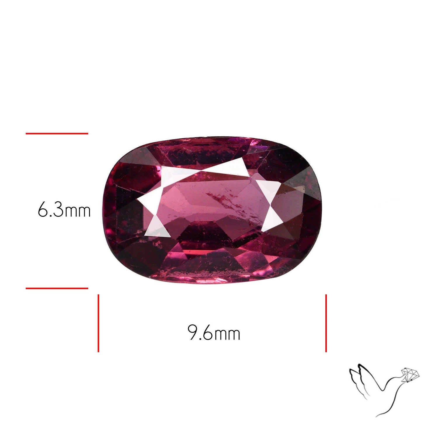 Natural Rubellite Pink Tourmaline Faceted High Grade