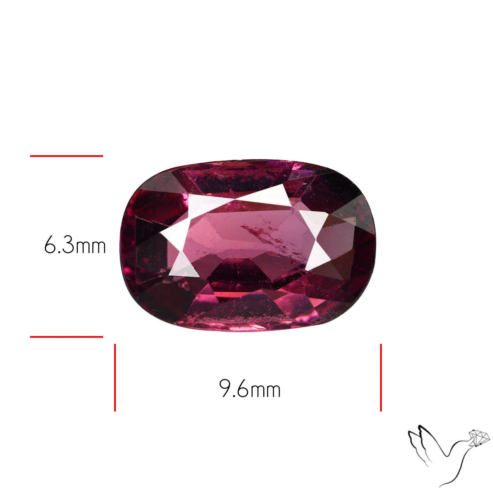Natural Rubellite Pink Tourmaline Faceted High Grade