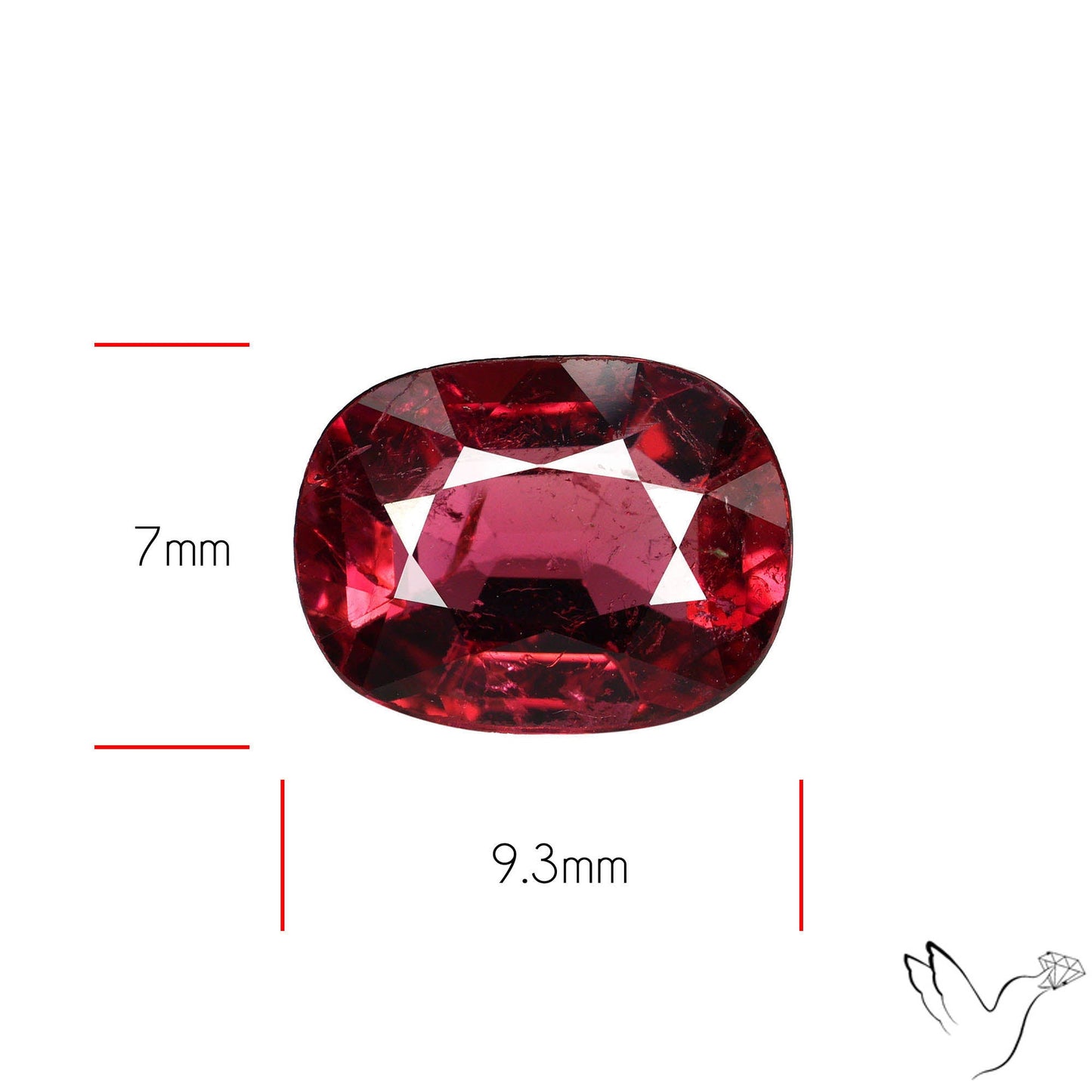 Natural Rubellite Pink Tourmaline Faceted High Grade