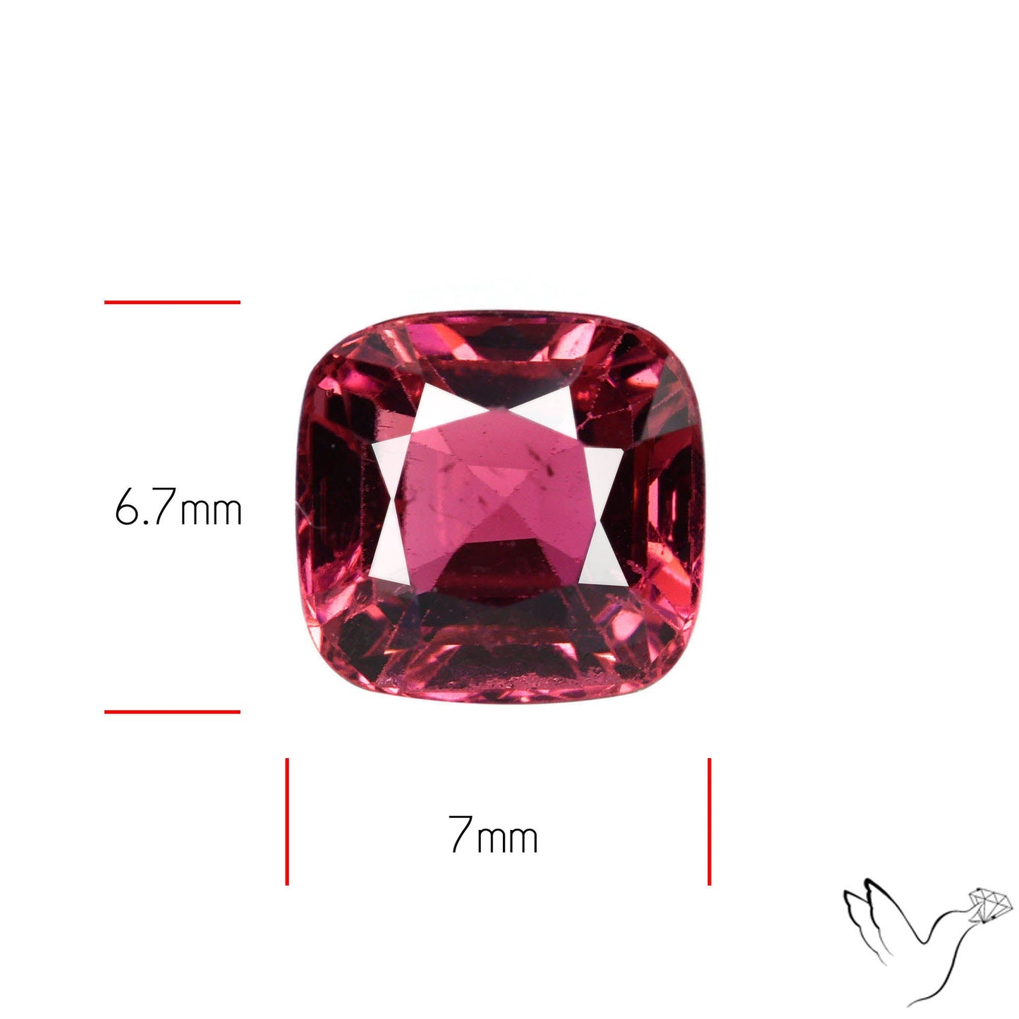 Natural Pink Tourmaline Faceted High Grade Rubellite