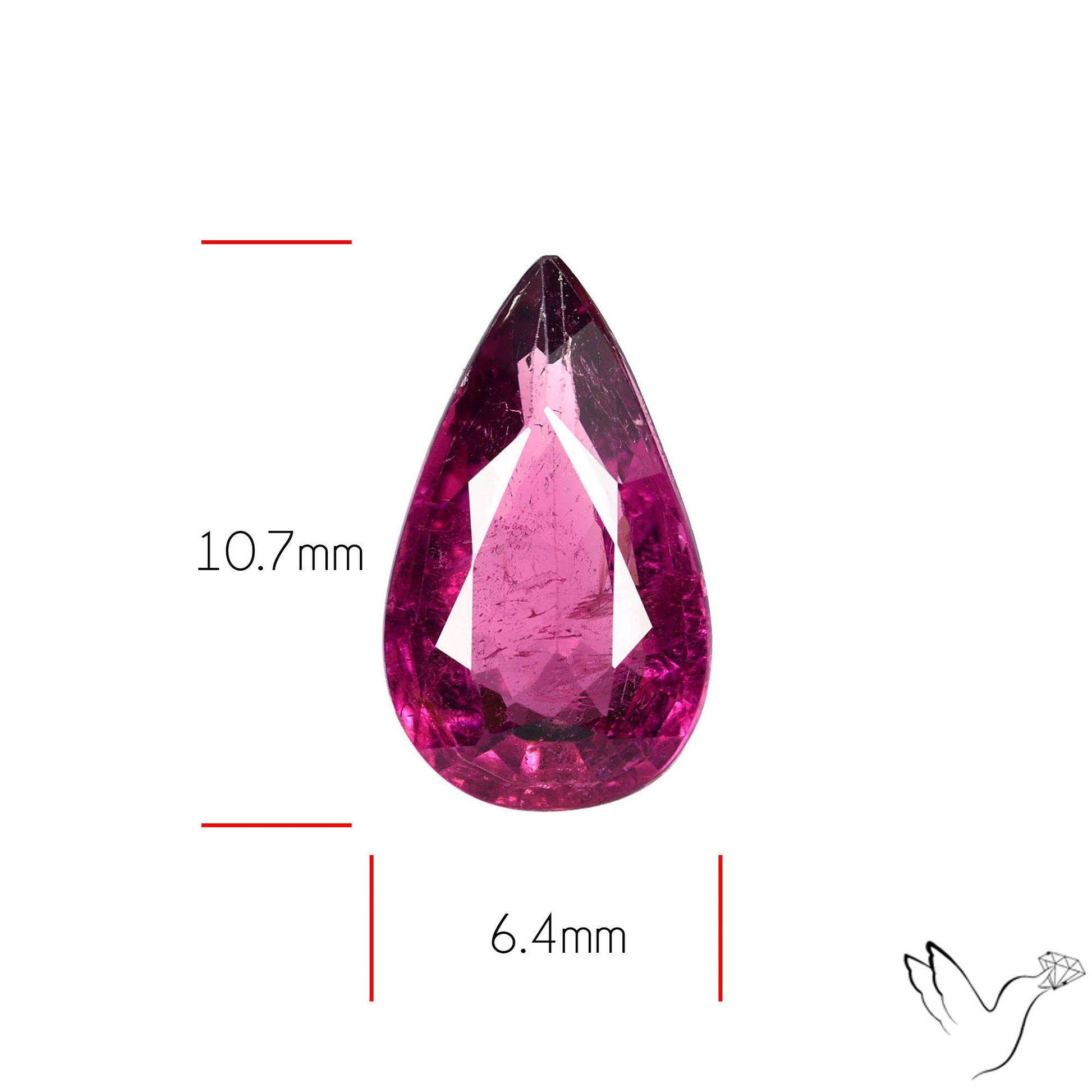 Natural Pink Tourmaline Faceted High Grade Rubellite