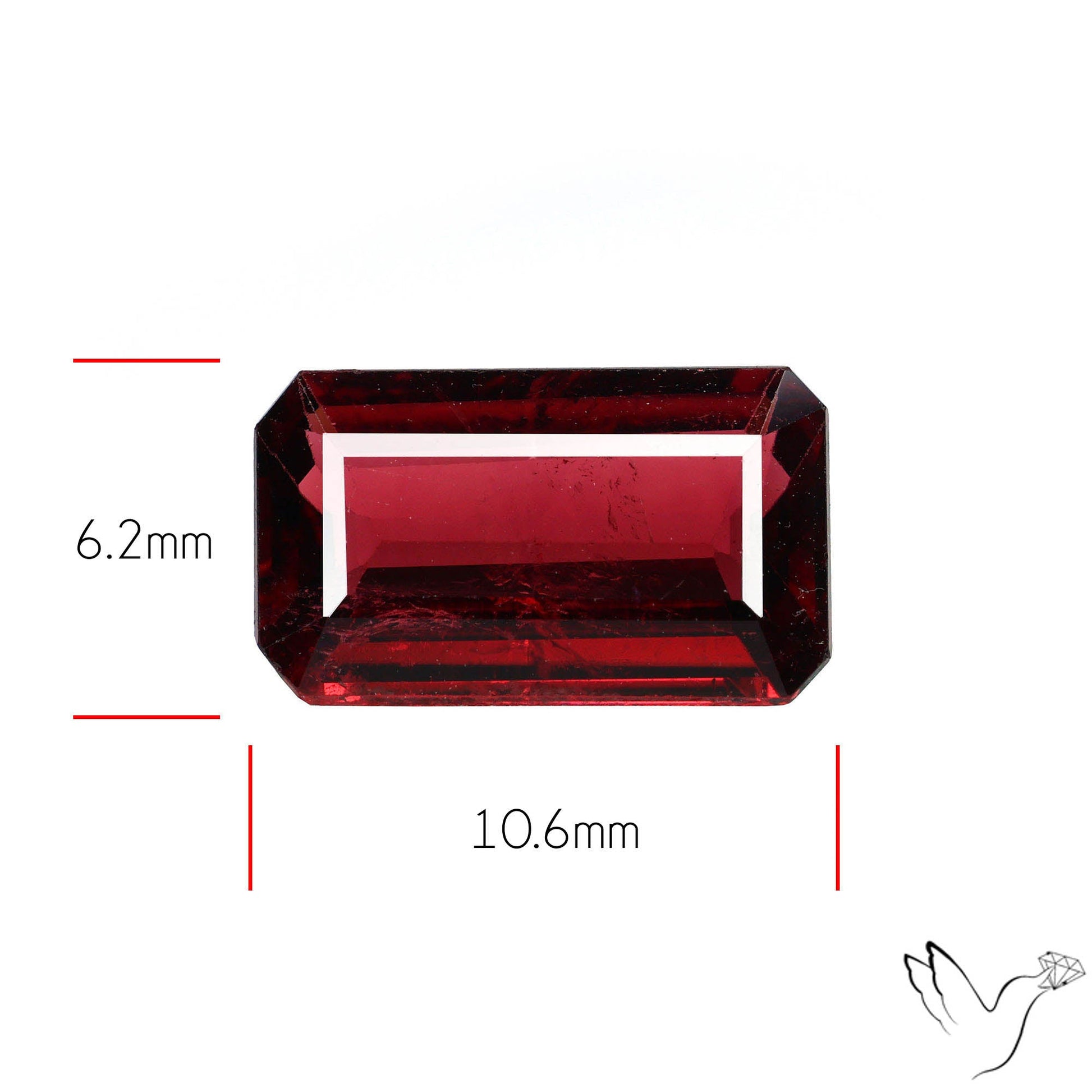 Natural Rubellite Pink Tourmaline Faceted High Grade