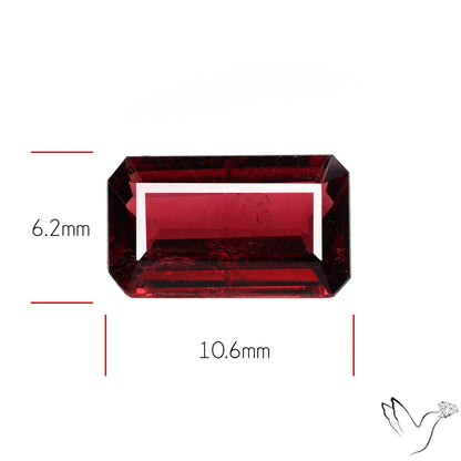 Natural Rubellite Pink Tourmaline Faceted High Grade