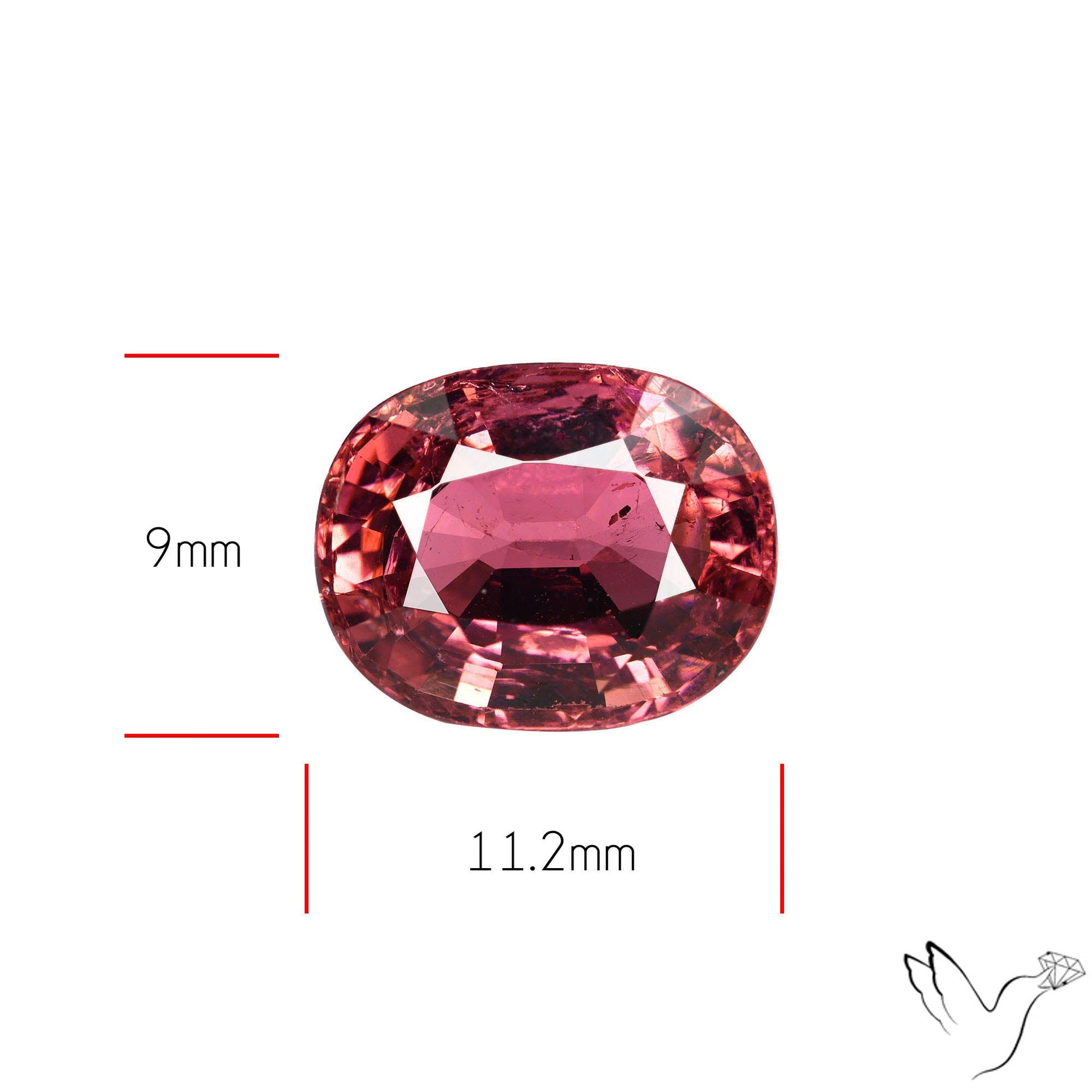 Natural Pink Tourmaline Faceted High Grade Rubellite
