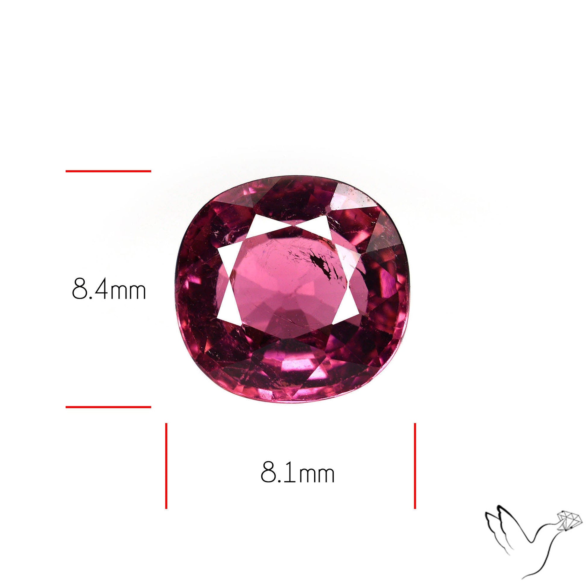 Natural Pink Tourmaline Faceted High Grade Rubellite