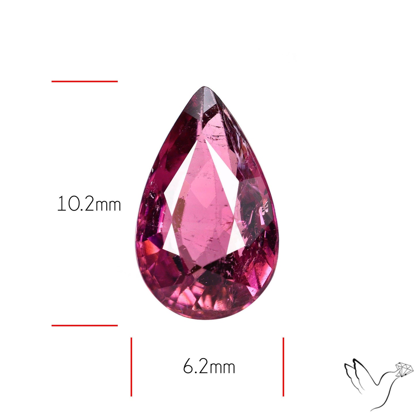 Natural Pink Tourmaline Faceted High Grade Rubellite