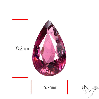 Natural Pink Tourmaline Faceted High Grade Rubellite