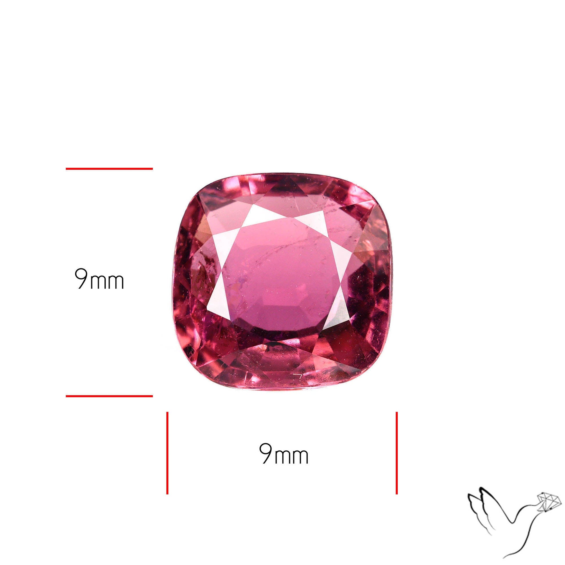 Natural Pink Tourmaline Faceted High Grade Rubellite