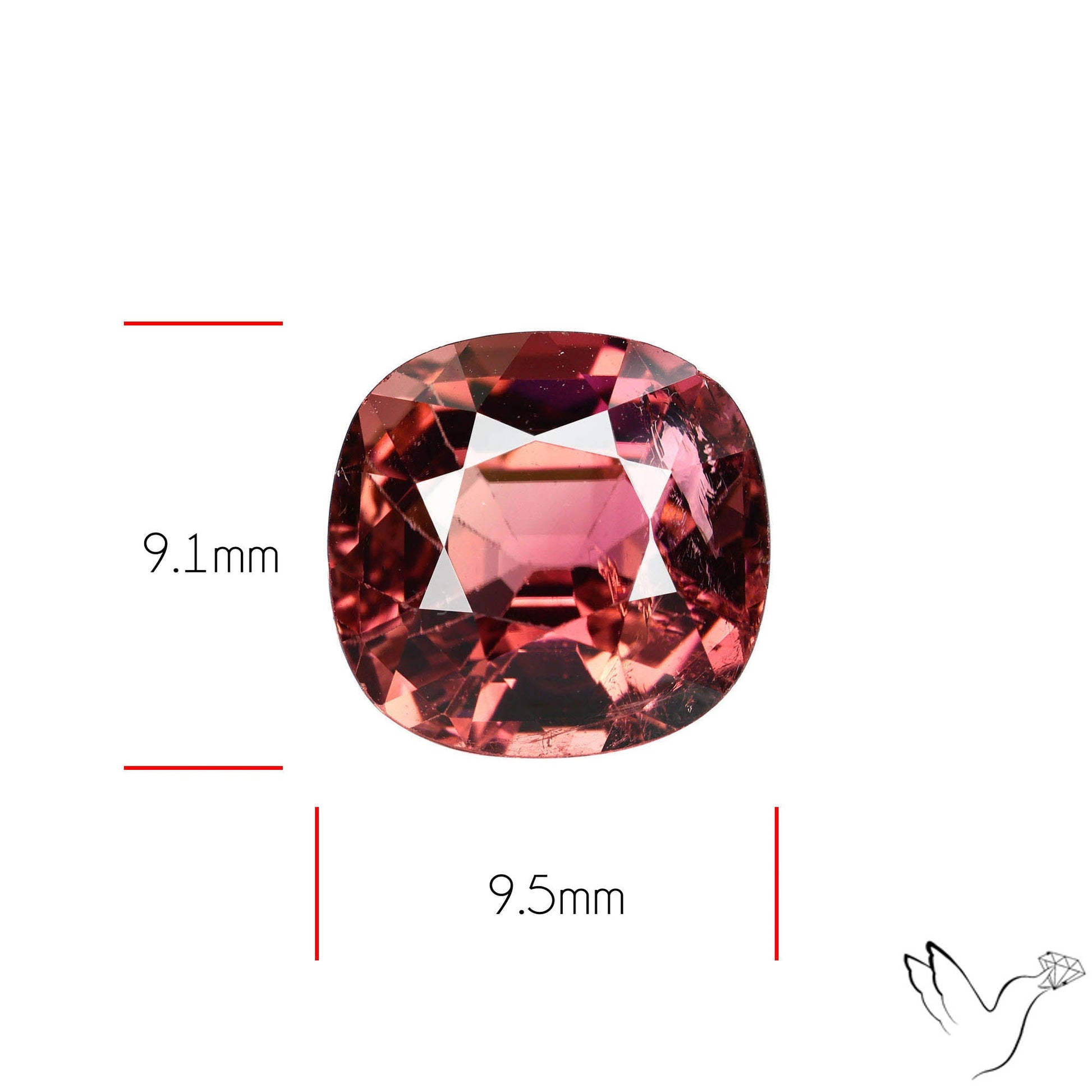 Natural Pink Tourmaline Faceted High Grade Rubellite