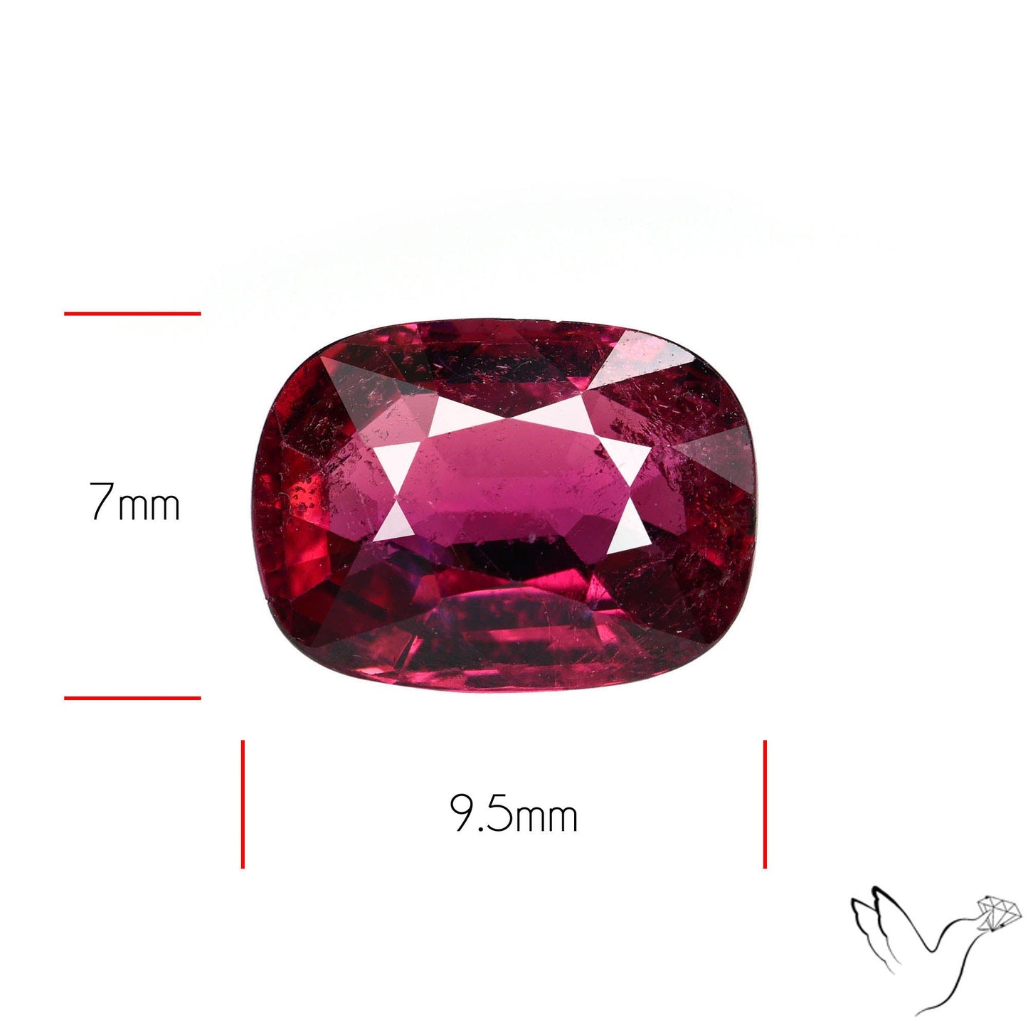 Natural Rubellite Pink Tourmaline Faceted High Grade