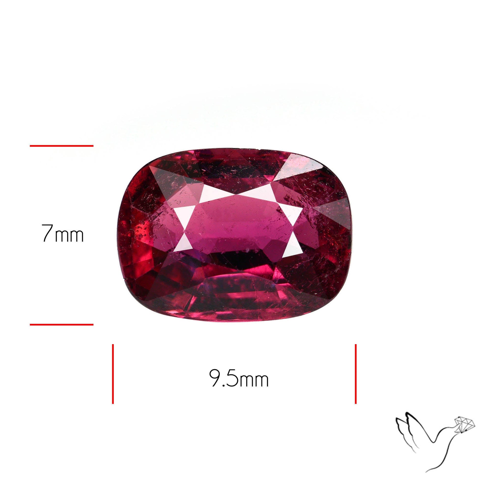 Natural Rubellite Pink Tourmaline Faceted High Grade