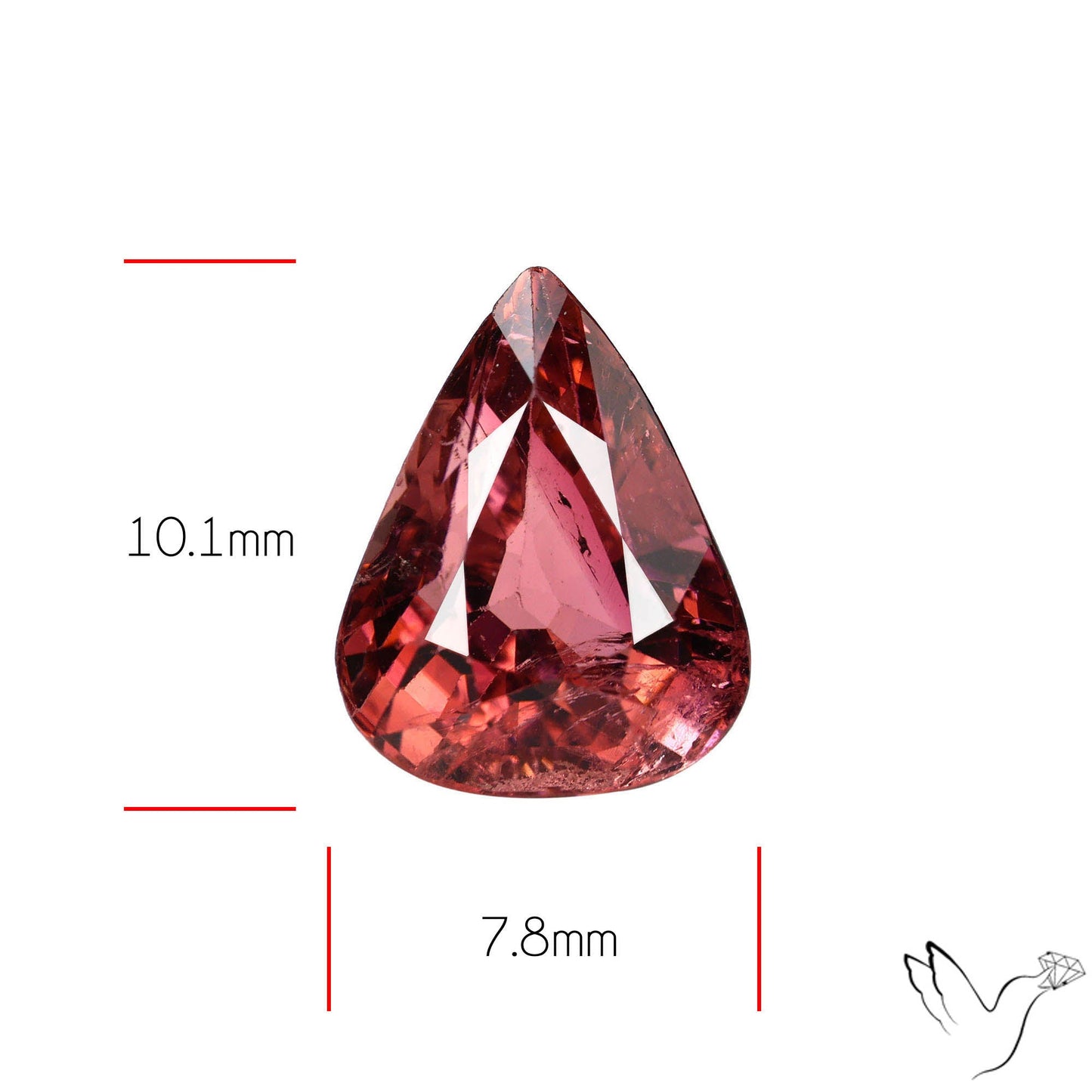 Natural Pink Tourmaline Faceted High Grade Rubellite