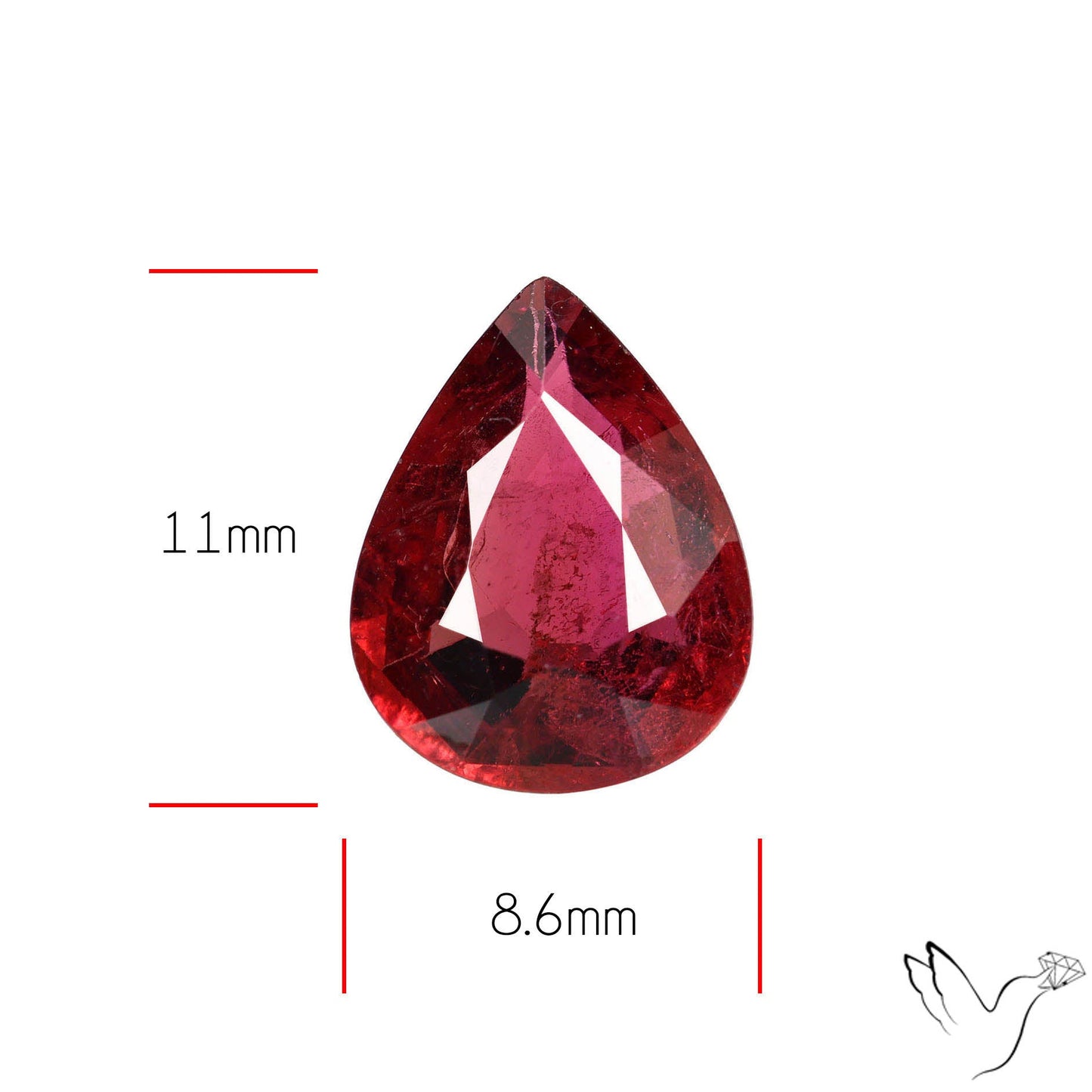 Natural Rubellite Pink Tourmaline Faceted High Grade