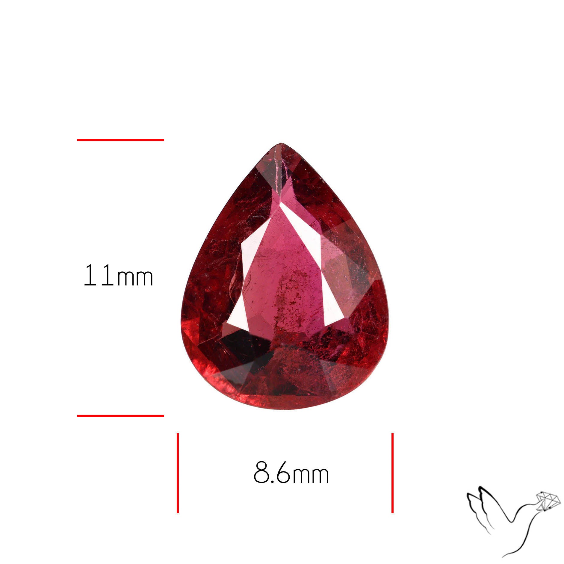 Natural Rubellite Pink Tourmaline Faceted High Grade