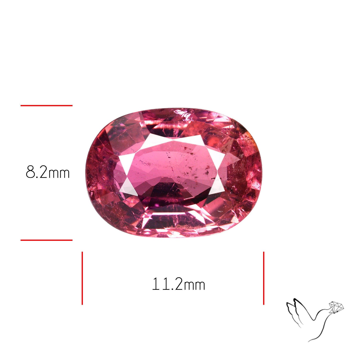 Natural Pink Tourmaline Faceted High Grade Rubellite