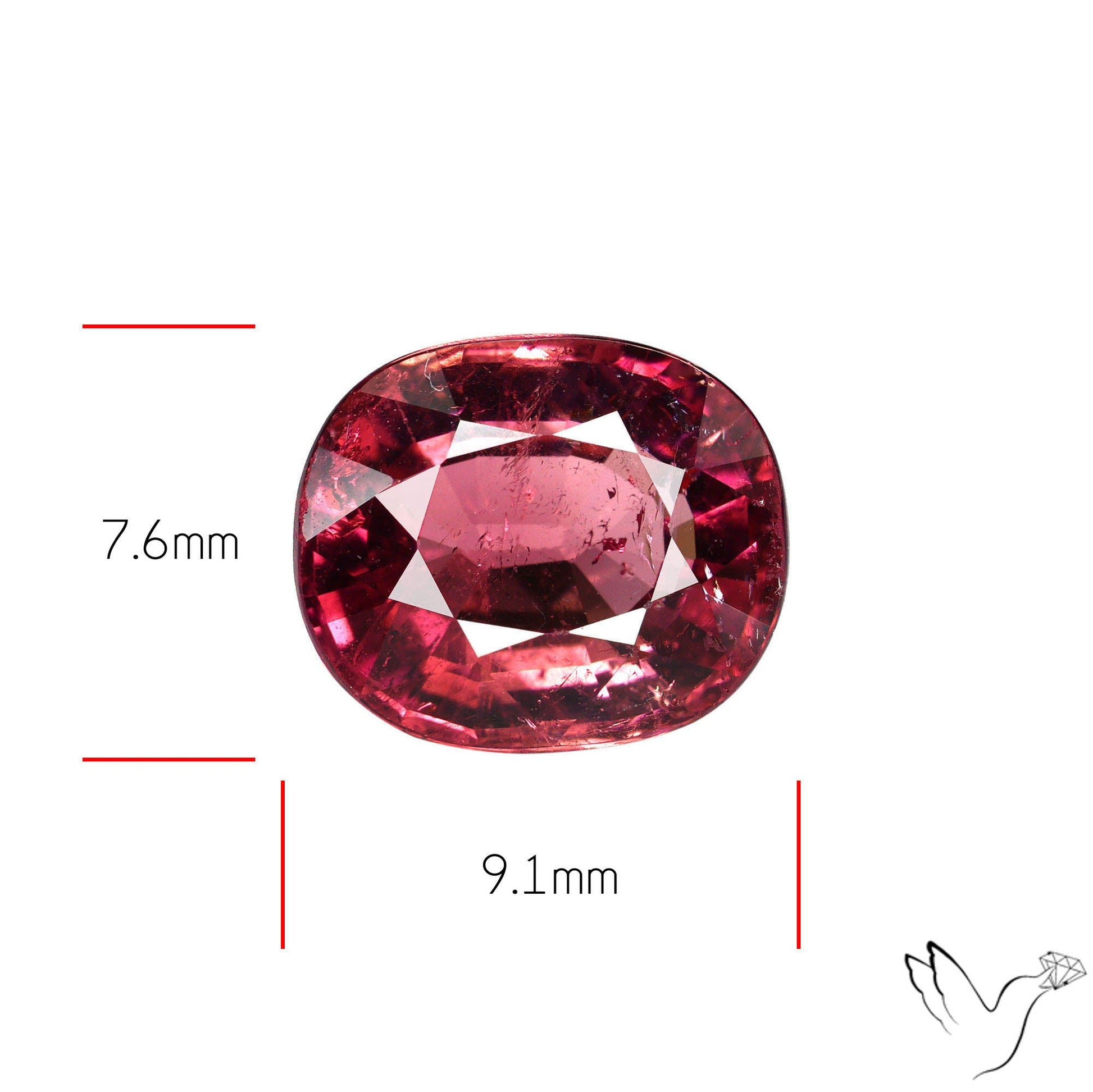 Natural Pink Tourmaline Faceted High Grade Rubellite