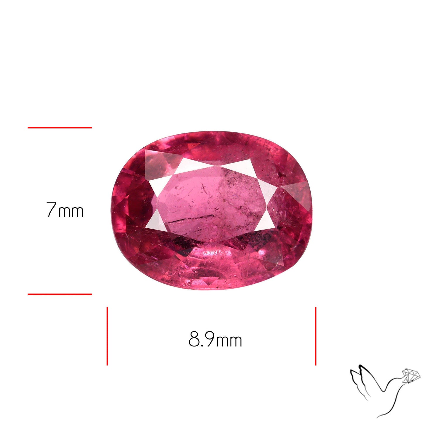 Natural Pink Tourmaline Faceted High Grade Rubellite