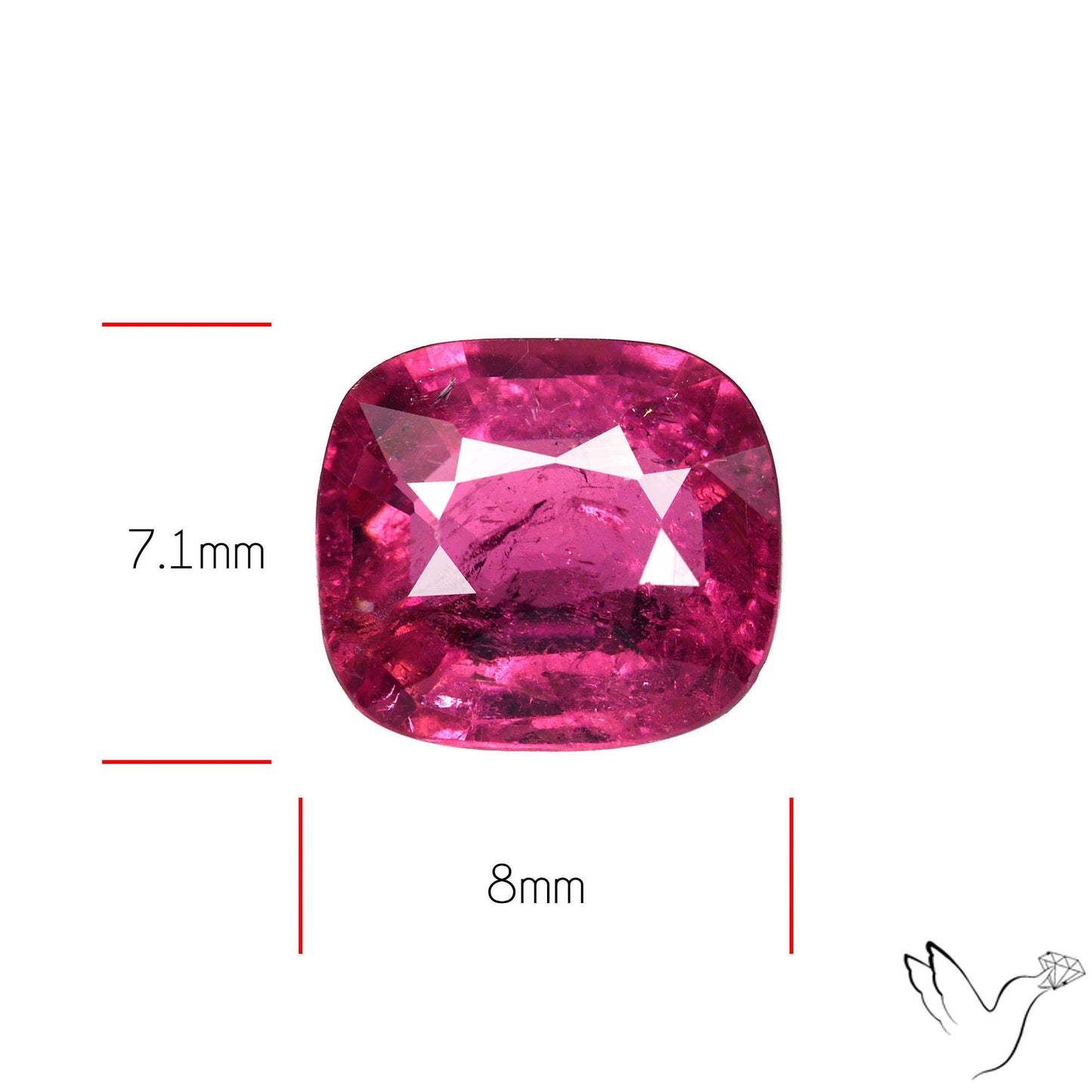 Natural Pink Tourmaline Faceted High Grade Rubellite