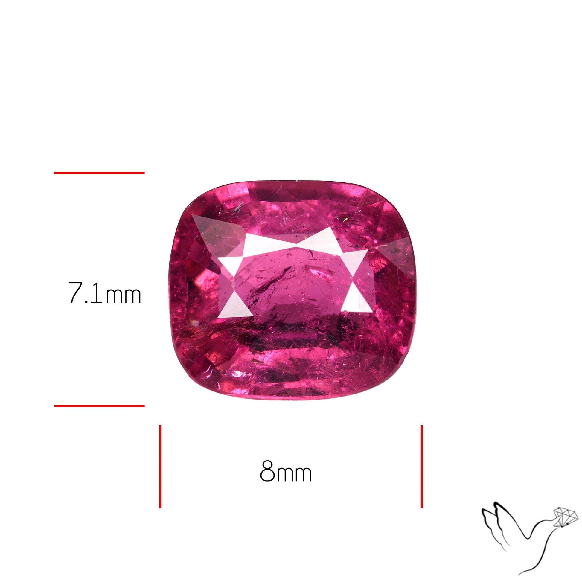 Natural Pink Tourmaline Faceted High Grade Rubellite