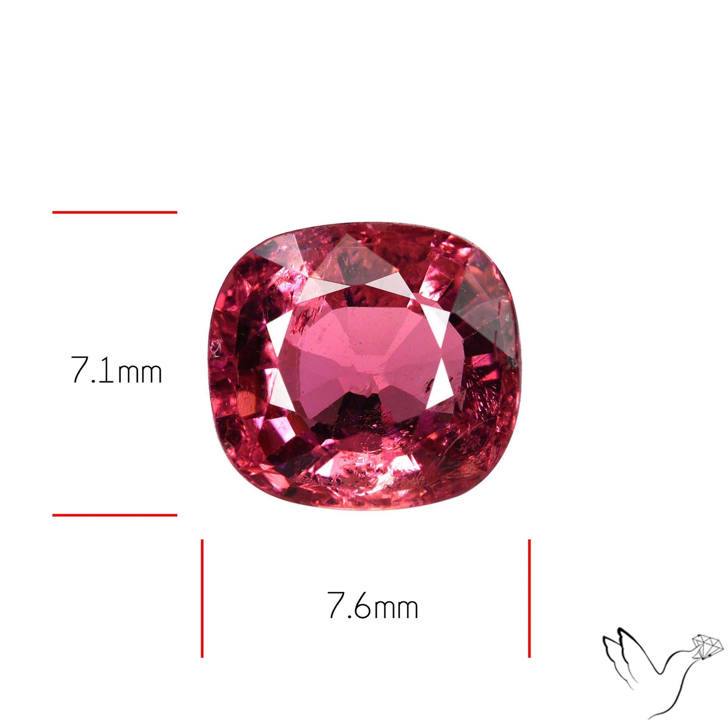 Natural Pink Tourmaline Faceted High Grade Rubellite