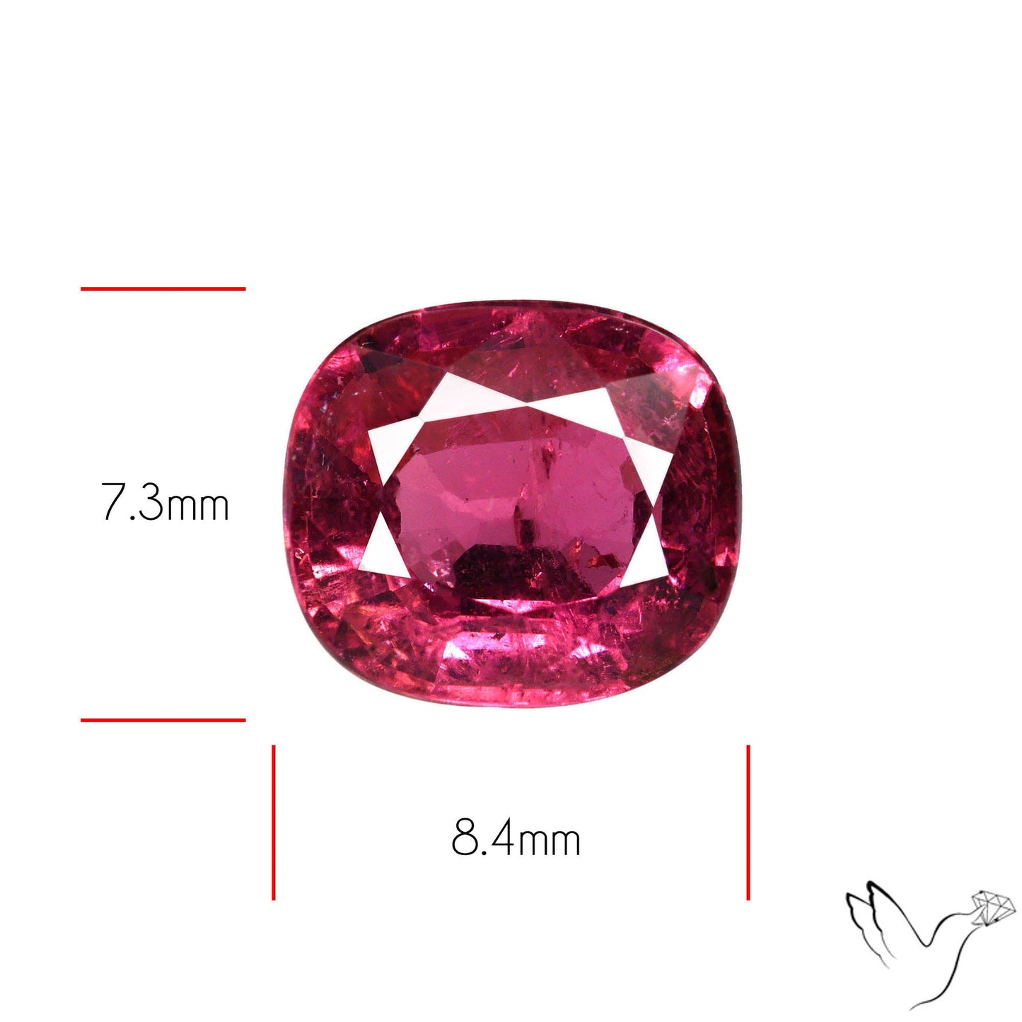 Natural Pink Tourmaline Faceted High Grade Rubellite