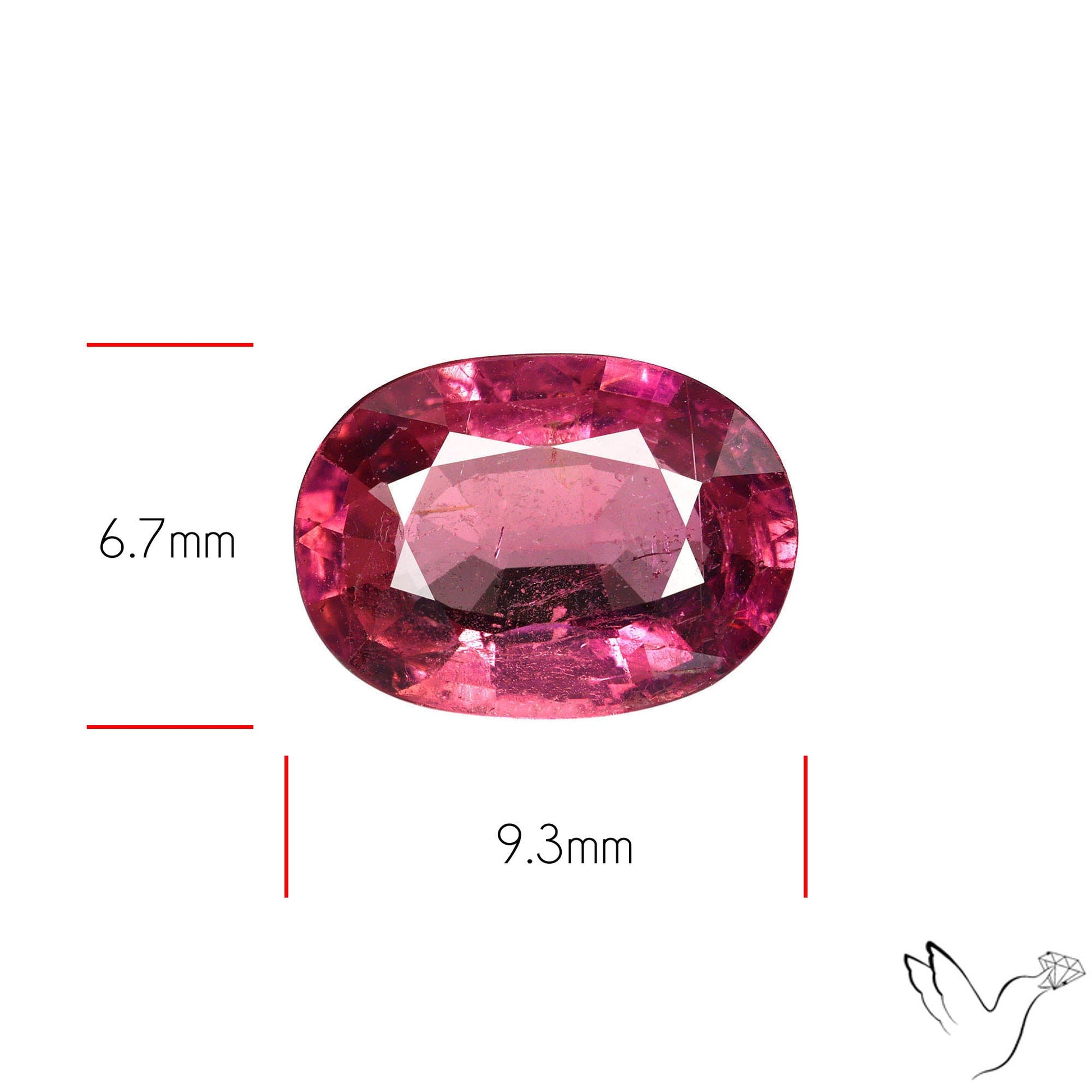 Natural Pink Tourmaline Faceted High Grade Rubellite