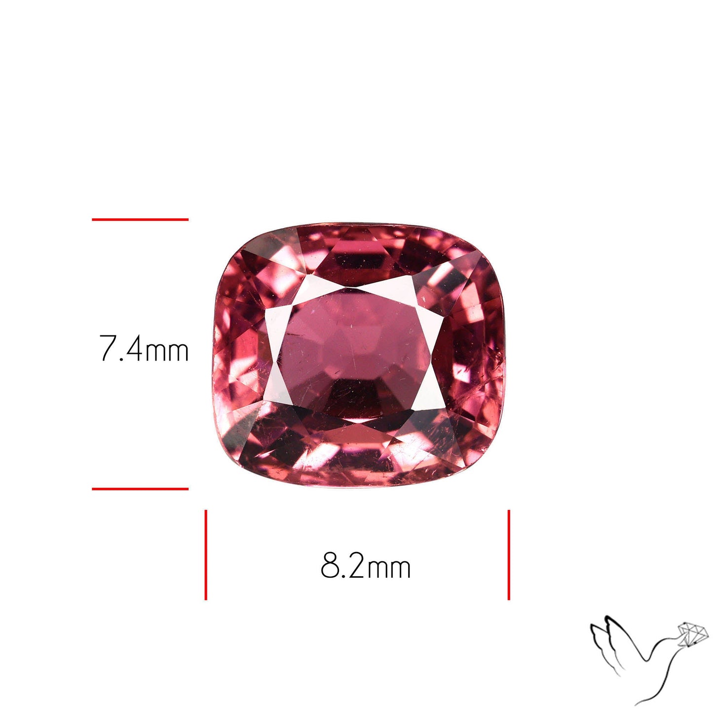 Natural Pink Tourmaline Faceted High Grade Rubellite