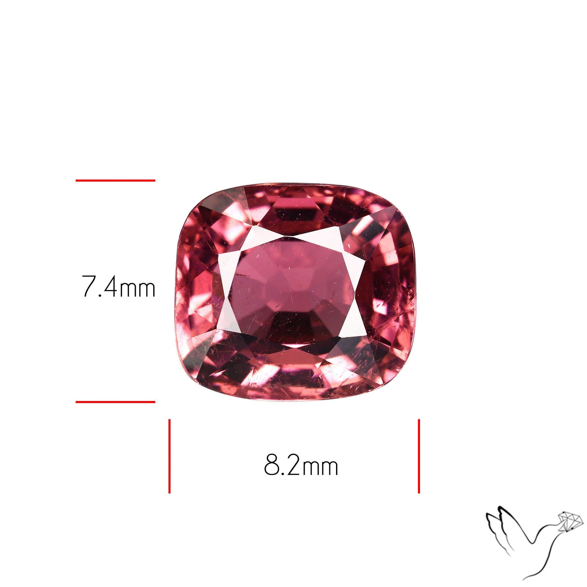 Natural Pink Tourmaline Faceted High Grade Rubellite