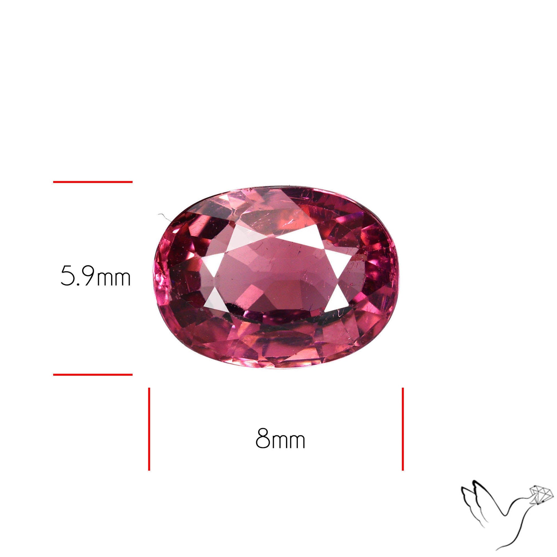 Natural Pink Tourmaline Faceted High Grade Rubellite