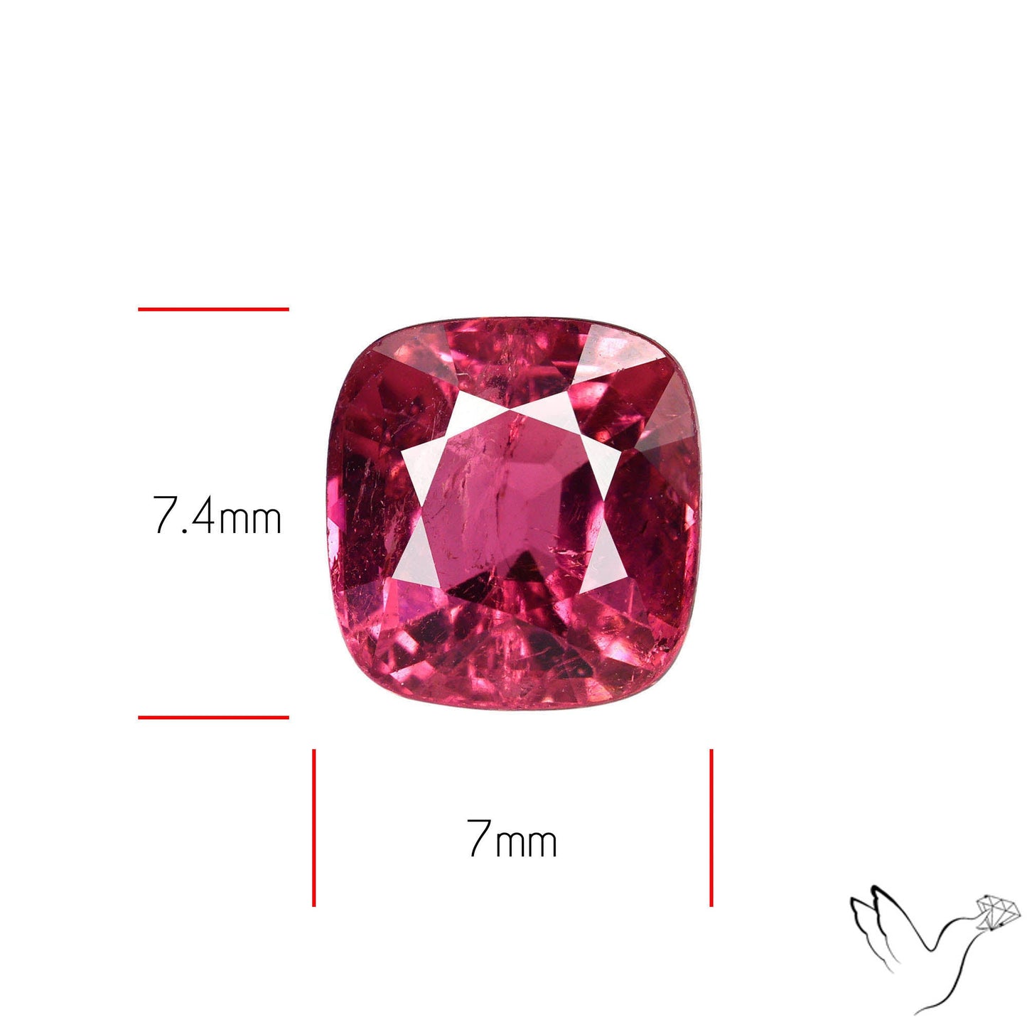 Natural Pink Tourmaline Faceted High Grade Rubellite