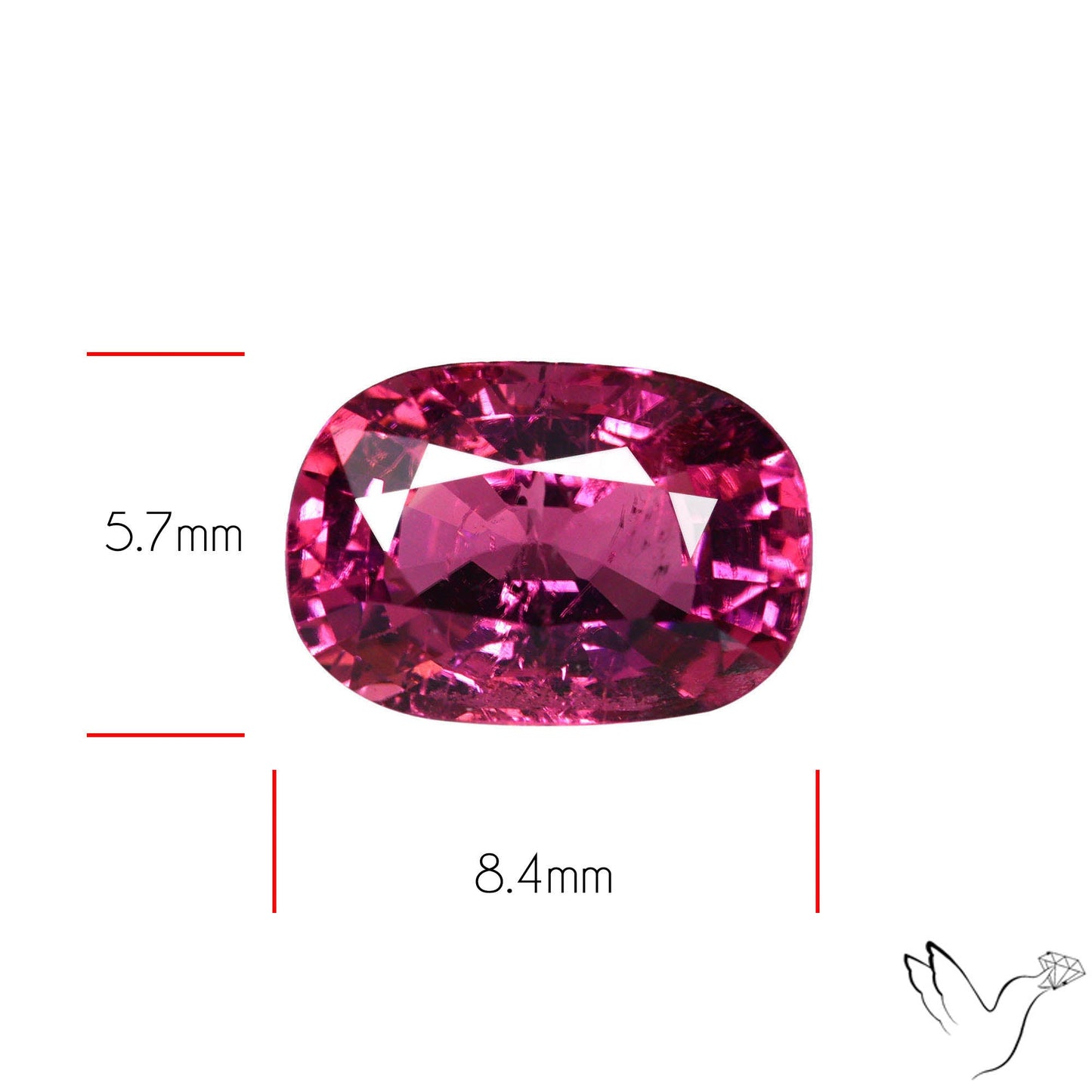 Natural Pink Tourmaline Faceted High Grade Rubellite