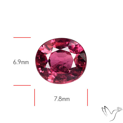Natural Rubellite Pink Tourmaline Faceted High Grade