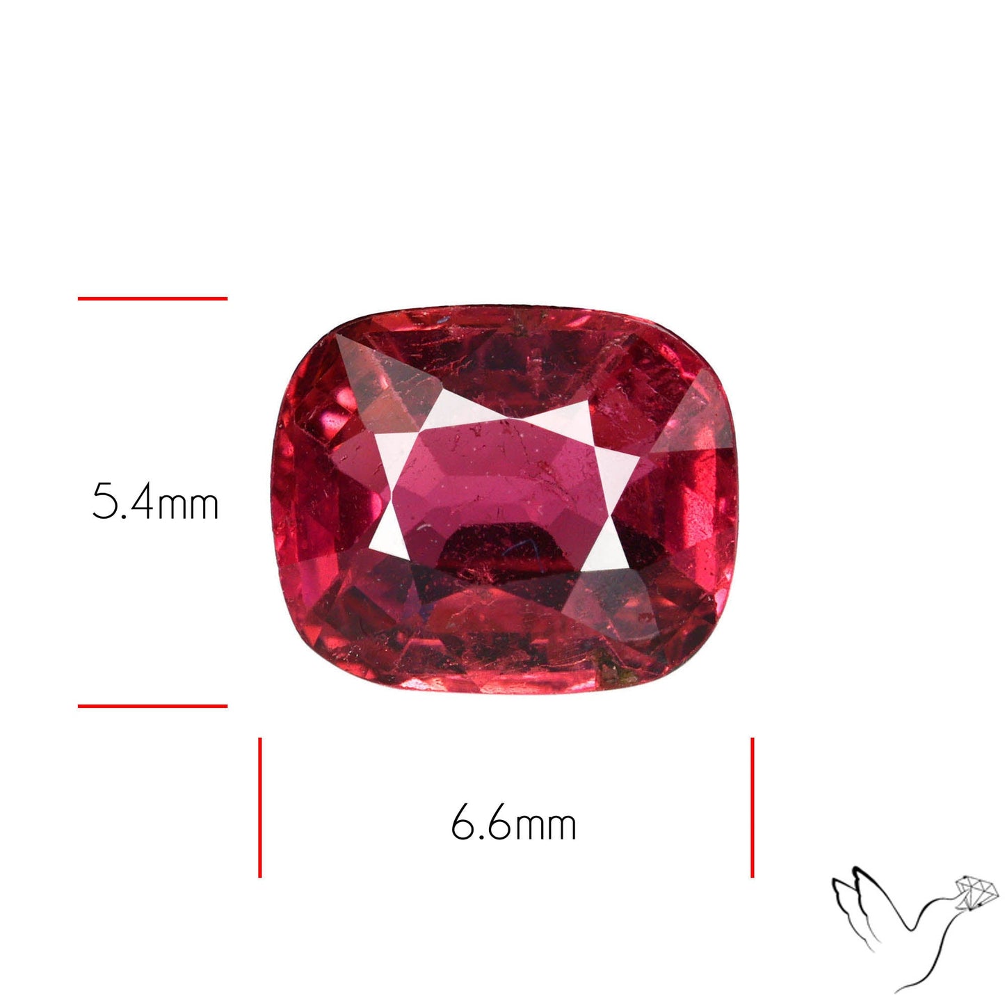 Natural Rubellite Pink Tourmaline Faceted High Grade