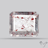 Lepidocrocite In Quartz Faceted