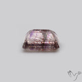 Lepidocrocite In Quartz Faceted