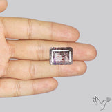 Lepidocrocite In Quartz Faceted